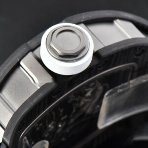 RM055 42.7mm Bubba Watson ZF Black NTPT White Skeleton Dial Black Rubber Strap NH05 - Image 3