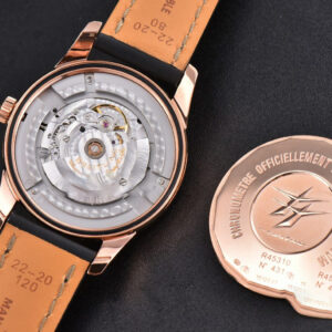 Transocean Day & Date V7F 43MM RG Black Dial Black Leather Strap Clone CA145 - Image 20