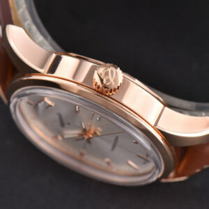 Transocean Day & Date V7F 43MM RG Silver Dial Brown Leather Strap Clone CA145 - Image 16