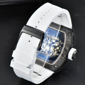 RM055 42.7mm Bubba Watson ZF Black NTPT White Skeleton Dial White Rubber Strap NH05 - Image 5