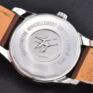 Transocean Day & Date V7F 43MM Silver Dial Brown Leather Strap Clone CA145 - Image 13