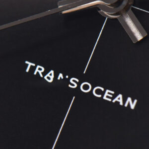 Transocean Day & Date V7F 43MM Black Dial Black Leather Strap Clone CA145 - Image 6