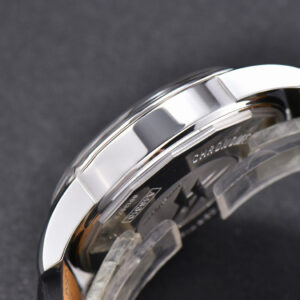 Transocean Day & Date V7F 43MM Black Dial Black Leather Strap Clone CA145 - Image 12