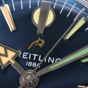 SuperOcean Heritage 42mm SS GF Blue Ceramic Blue Dial Rainbow Marker Mesh Bracelet A2824 - Image 17