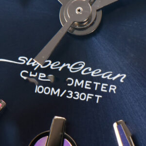 SuperOcean Heritage 42mm SS GF Blue Ceramic Blue Dial Rainbow Marker Mesh Bracelet A2824 - Image 20
