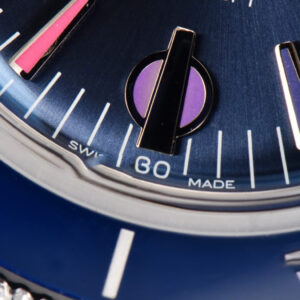 SuperOcean Heritage 42mm SS GF Blue Ceramic Blue Dial Rainbow Marker Mesh Bracelet A2824 - Image 21