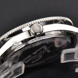 SuperOcean Heritage 42mm SS GF Black Ceramic Black Dial Rainbow Marker Mesh Bracelet A2824 - Image 15
