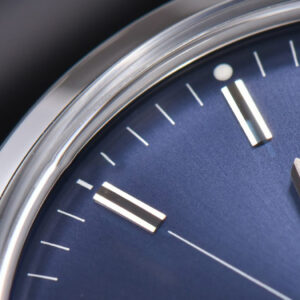 Transocean Day & Date V7F 43MM Blue Dial Black Leather Strap Clone CA145 - Image 17