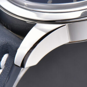 Transocean Day & Date V7F 43MM Blue Dial Black Leather Strap Clone CA145 - Image 21