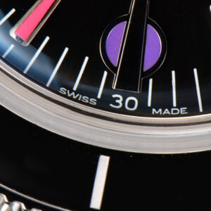 SuperOcean Heritage 42mm SS GF Black Ceramic Black Dial Rainbow Marker Mesh Bracelet A2824 - Image 24