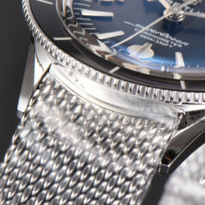 SuperOcean Heritage 42mm SS GF Black Ceramic Black Dial Mesh Bracelet A2824 - Image 25