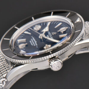 SuperOcean Heritage 42mm SS GF Black Ceramic Black Dial Mesh Bracelet A2824 - Image 26