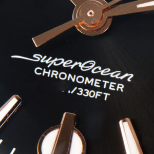 SuperOcean Heritage 42mm RG/SS GF Black Ceramic Black Dial Mesh Bracelet A2824 - Image 20