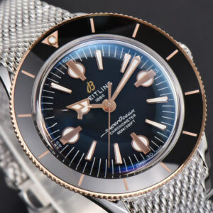 SuperOcean Heritage 42mm RG/SS GF Black Ceramic Black Dial Mesh Bracelet A2824 - Image 24