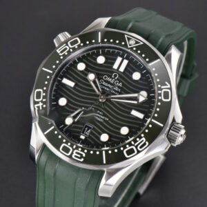 Seamaster Diver 300M 42mm ORF Green Ceramic Green Dial Green Rubber Strap A8800 - Image 26