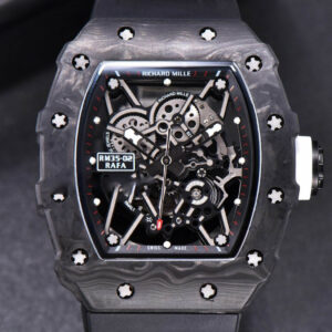 RM035-02 KVF Skeleton Dial White on Black Rubber Strap MIYOTA8215 V3