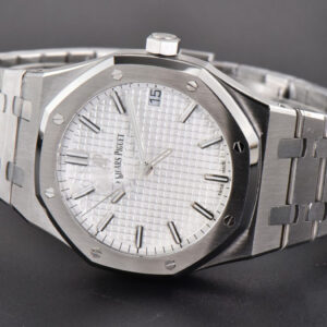 Royal Oak 15500 41mm APSF White Textured Dial SS Bracelet A4302 - Image 6