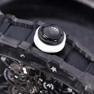 RM035-02 KVF Skeleton Dial White on Black Rubber Strap MIYOTA8215 V3 - Image 6
