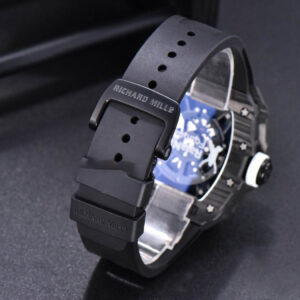 RM035-02 KVF Skeleton Dial White on Black Rubber Strap MIYOTA8215 V3 - Image 9