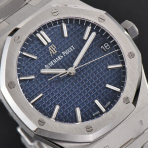 Royal Oak 15500 41mm APSF Blue Textured Dial SS Bracelet A4302 - Image 6