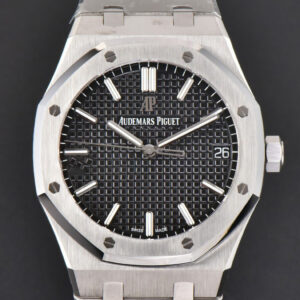 Royal Oak 15500 41mm APSF Black Textured Dial SS Bracelet A4302