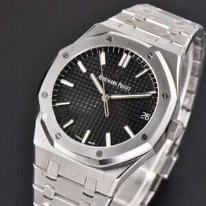 Royal Oak 15500 41mm APSF Black Textured Dial SS Bracelet A4302 - Image 4