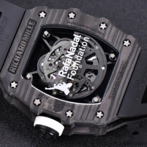 RM035-02 KVF Skeleton Dial White on Black Rubber Strap MIYOTA8215 V3 - Image 14