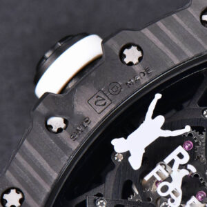 RM035-02 KVF Skeleton Dial White on Black Rubber Strap MIYOTA8215 V3 - Image 18