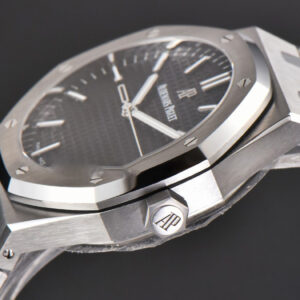 Royal Oak 15500 41mm APSF Black Textured Dial SS Bracelet A4302 - Image 6