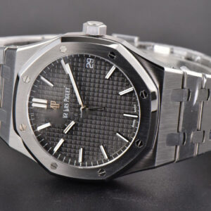 Royal Oak 15500 41mm APSF Gray Textured Dial SS Bracelet A4302 - Image 6