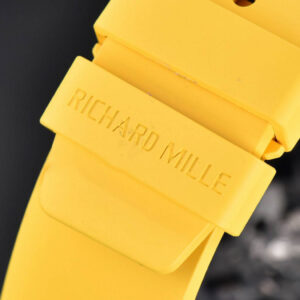 RM035-02 KVF Skeleton Dial Red on Yellow Rubber Strap MIYOTA8215 V3 - Image 10