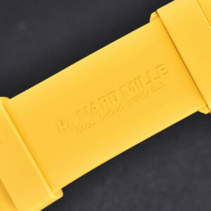RM035-02 KVF Skeleton Dial Red on Yellow Rubber Strap MIYOTA8215 V3 - Image 13