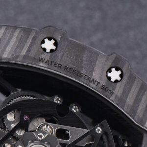 RM035-02 KVF Skeleton Dial Red on Yellow Rubber Strap MIYOTA8215 V3 - Image 16
