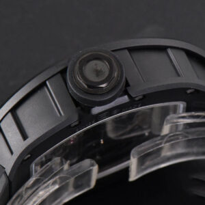 RM055 Real Ceramic 47.5mm BBR Skeleton Dial Silver Hands Black Rubber Strap RMUL2 - Image 4