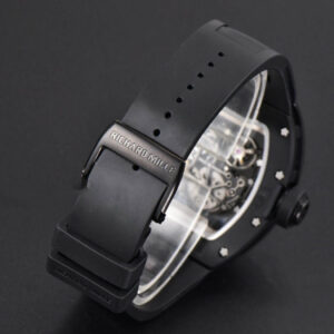 RM055 Real Ceramic 47.5mm BBR Skeleton Dial Silver Hands Black Rubber Strap RMUL2 - Image 5