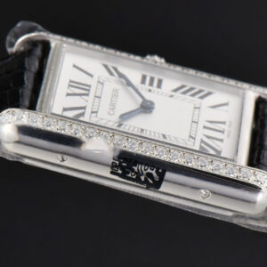 Tank Must Large 33.7×25.5mm Diamond K11F White Dial Black Croc Strap Quartz - Image 19