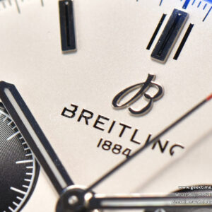 Premier B01 Chrono GF 42MM White Dial Black Subdial Black Leather Strap A7750 - Image 12