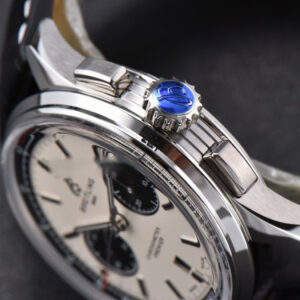 Premier B01 Chrono GF 42MM White Dial Black Subdial Black Leather Strap A7750 - Image 18