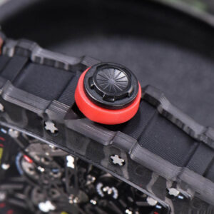 RM035-02 KVF Skeleton Dial Red on Green Camouflage Rubber Strap MIYOTA8215 V3 - Image 7
