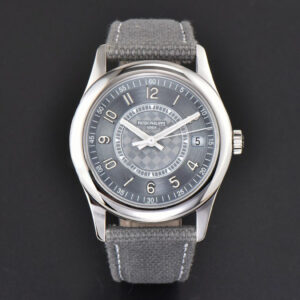 Calatrava 6007 40mm PPF Grey Blue Dial Gray Nylon Strap 324CS - Image 11