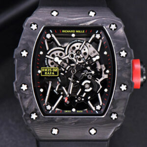 RM035-02 KVF Skeleton Dial Red on Black Rubber Strap MIYOTA8215 V3