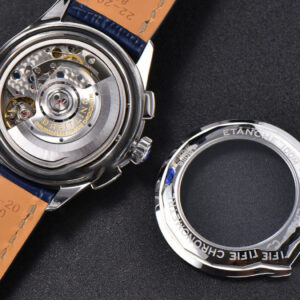 Premier B01 Chrono GF 42MM Blue Dial Blue Leather Strap A7750 - Image 19