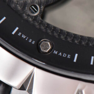 Excalibur SS JBF 45MM Black Crown Skeleton Dial Black Croc Leather Strap A2136 Tourbillon - Image 5