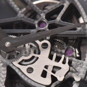 Excalibur SS JBF 45MM Black Crown Skeleton Dial Black Croc Leather Strap A2136 Tourbillon - Image 7
