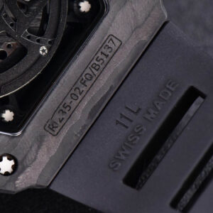 RM035-02 KVF Skeleton Dial Red on Black Rubber Strap MIYOTA8215 V3 - Image 9