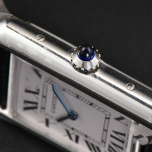 Tank Must Large 33.7×25.5mm K11F White Dial Black Litchi Grained Strap Quartz - Image 25