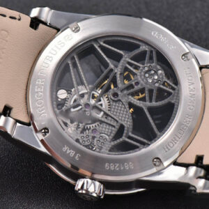 Excalibur SS JBF 45MM Black Crown Skeleton Dial Black Croc Leather Strap A2136 Tourbillon - Image 17