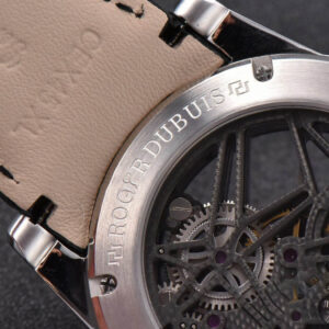 Excalibur SS JBF 45MM Black Crown Skeleton Dial Black Croc Leather Strap A2136 Tourbillon - Image 18