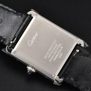 Tank Must Large 33.7×25.5mm K11F White Dial Smooth Black Strap Quartz - Image 23