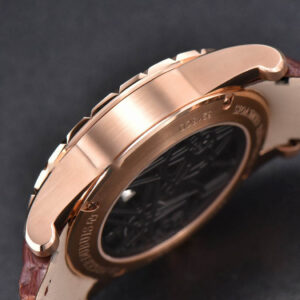 Excalibur RG JBF 45MM Black Crown Skeleton Dial Brown Croc Leather Strap A2136 Tourbillon - Image 8